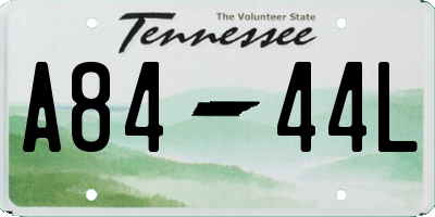 TN license plate A8444L