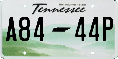 TN license plate A8444P