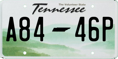 TN license plate A8446P