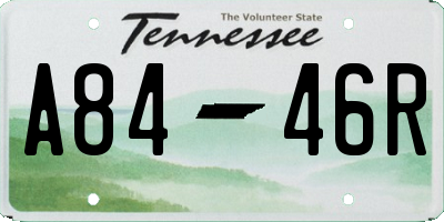 TN license plate A8446R