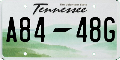 TN license plate A8448G