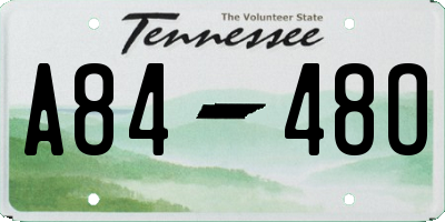 TN license plate A8448O