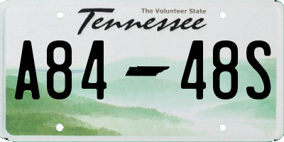 TN license plate A8448S