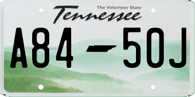 TN license plate A8450J
