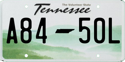 TN license plate A8450L