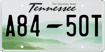 TN license plate A8450T