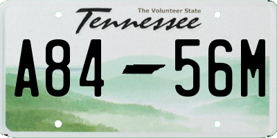TN license plate A8456M