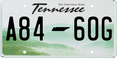 TN license plate A8460G