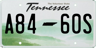 TN license plate A8460S