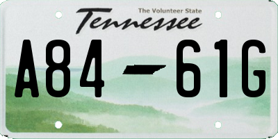 TN license plate A8461G