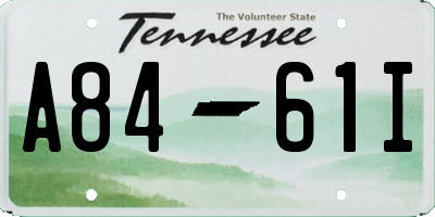TN license plate A8461I