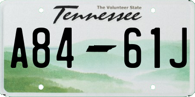 TN license plate A8461J
