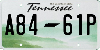 TN license plate A8461P