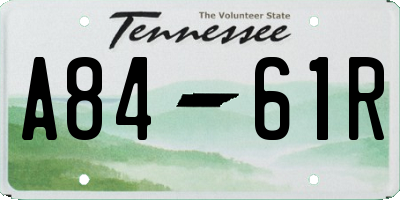 TN license plate A8461R