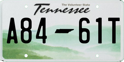 TN license plate A8461T