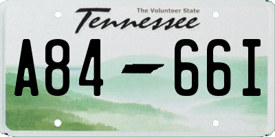 TN license plate A8466I
