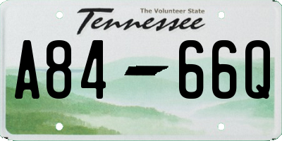 TN license plate A8466Q