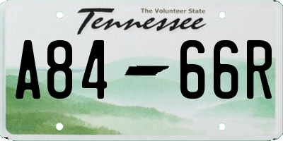 TN license plate A8466R