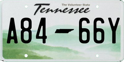 TN license plate A8466Y