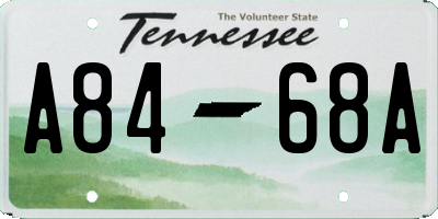 TN license plate A8468A