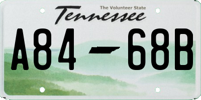 TN license plate A8468B
