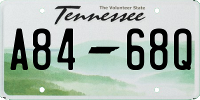 TN license plate A8468Q