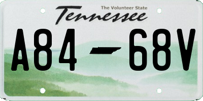 TN license plate A8468V