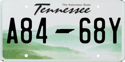 TN license plate A8468Y