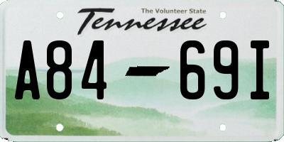 TN license plate A8469I