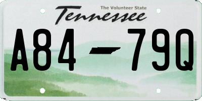 TN license plate A8479Q