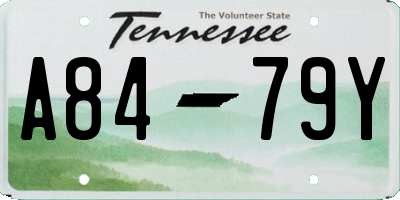 TN license plate A8479Y