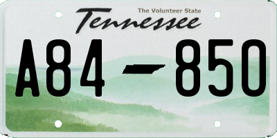 TN license plate A8485O