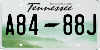 TN license plate A8488J