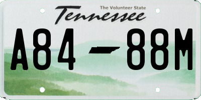 TN license plate A8488M