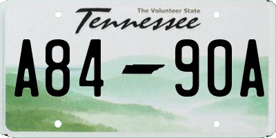 TN license plate A8490A