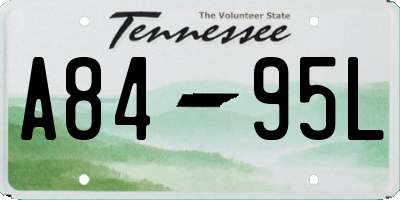 TN license plate A8495L