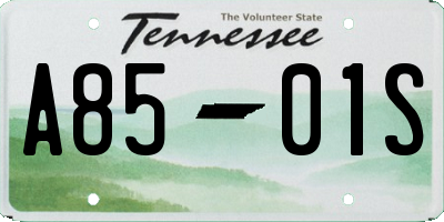 TN license plate A8501S