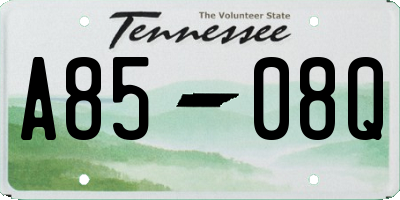 TN license plate A8508Q