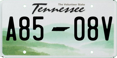 TN license plate A8508V