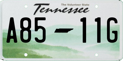 TN license plate A8511G