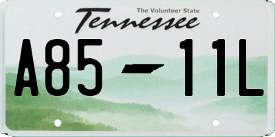 TN license plate A8511L