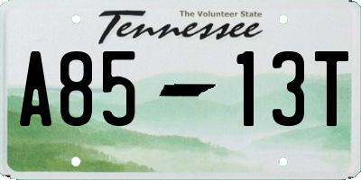 TN license plate A8513T