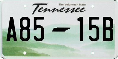 TN license plate A8515B