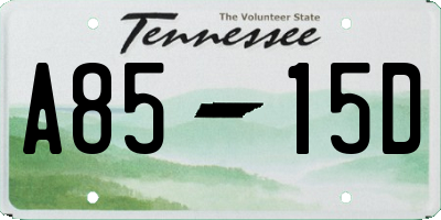 TN license plate A8515D