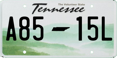 TN license plate A8515L