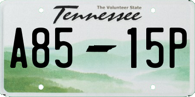 TN license plate A8515P