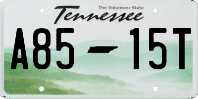 TN license plate A8515T