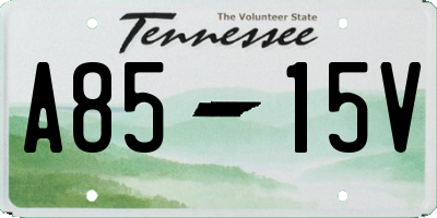 TN license plate A8515V