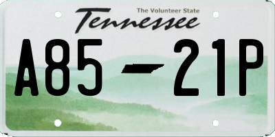TN license plate A8521P