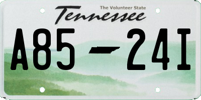 TN license plate A8524I